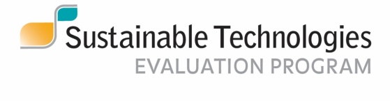 Sustainable Technologies Evaluation Program (STEP) Logo