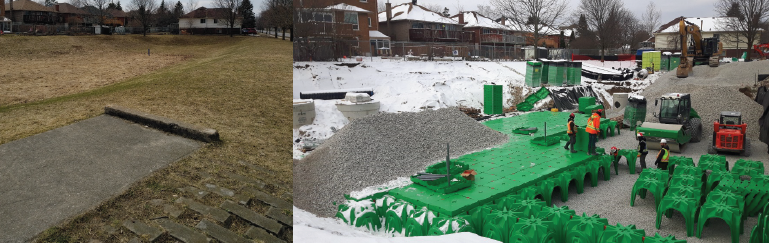 Top 10 photos Retrofitting a stormwater pond in Barrie